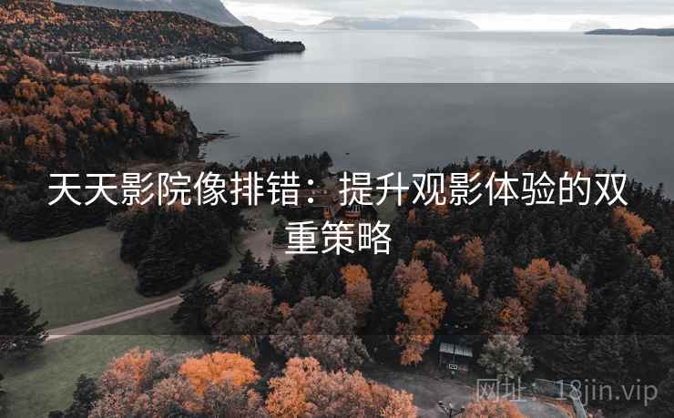 天天影院像排错:提升观影体验的双重策略 天天影院像排错:提升观影体验的双重策略