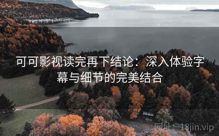 可可影视读完再下结论:深入体验字幕与细节的完美结合 可可影视读完再下结论:深入体验字幕与细节的完美结合